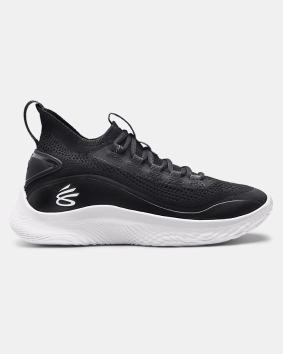 Grade School Curry Flow 8 Basketball Shoes, Black, pdpMainDesktop image number 0